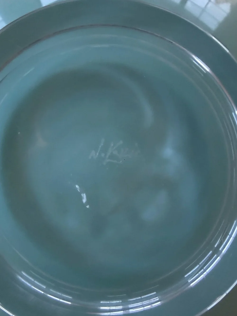 ❤️ Pale Blue Bowl with Blue Lip- Designed by Nicholas Kekic